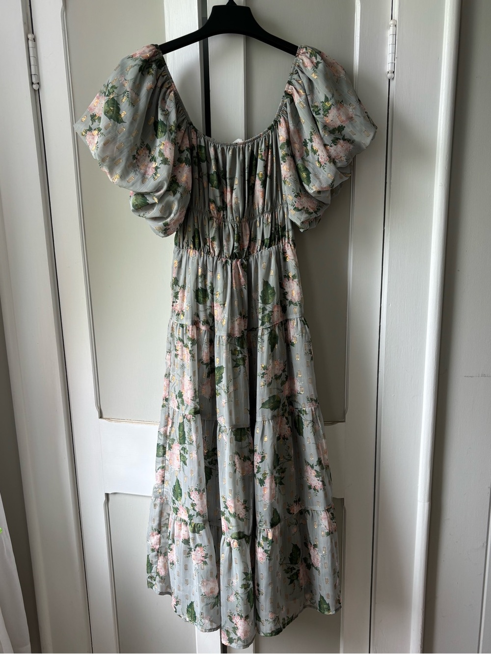 Altar’d State Women’s Size XS Bubble Sleeve Maxi Dress